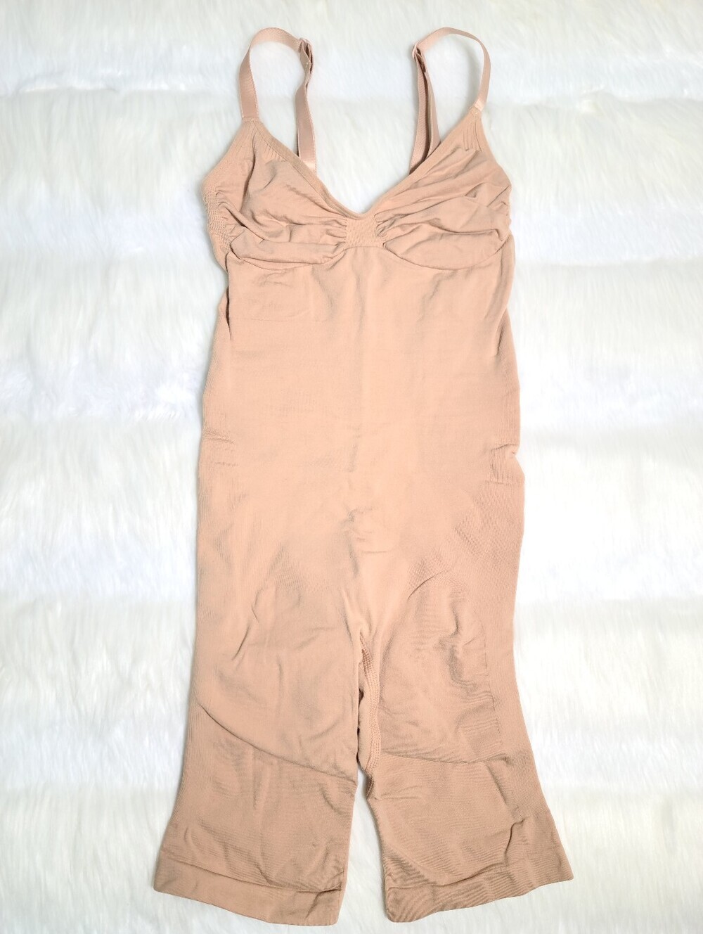 SKIMS Seamless Sculpt Mid Thigh Bodysuit Ochre XXS-XS NEW
